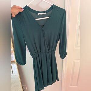 Emerald green boutique dress